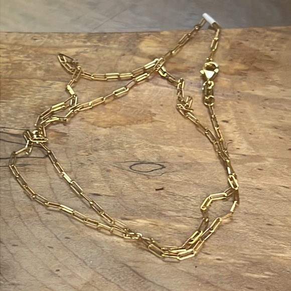 14 karat gold paper clip chains - Picture 4 of 5